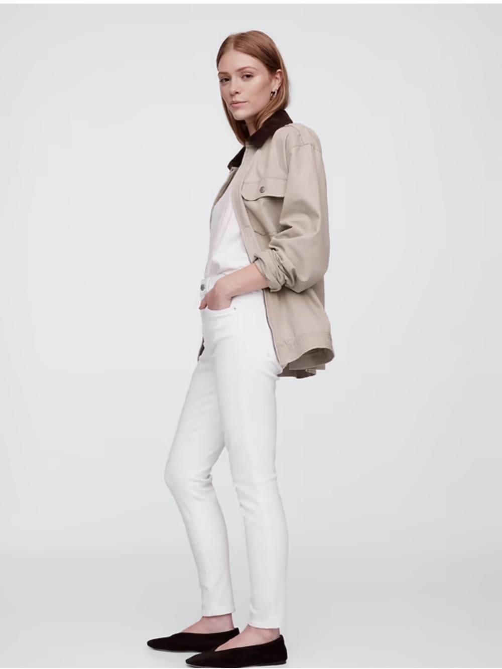 GAP White Skinny Ankle Pants